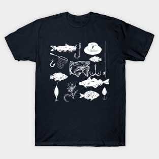 Fishing Doodles T-Shirt